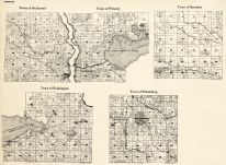 Shawano County - Richmond, Wescott, Bartelme, Washington, Wittenberg, Wisconsin State Atlas 1930c